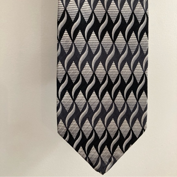 Alfani Mens Check Tie Black Size Regular